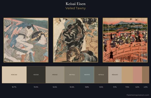 Keisai Eisen Palette 5 - Veiled Tawny