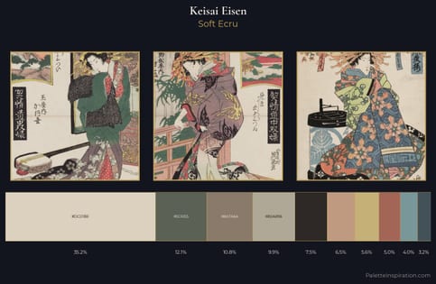 Keisai Eisen Palette 6 - Soft Ecru