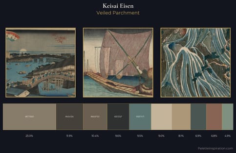 Keisai Eisen Palette 11 - Veiled Parchment