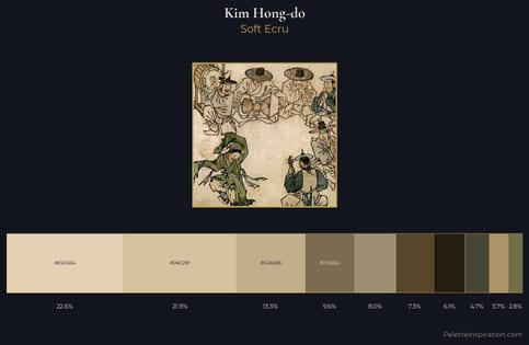 Kim Hong-do Palette 1 - Soft Ecru