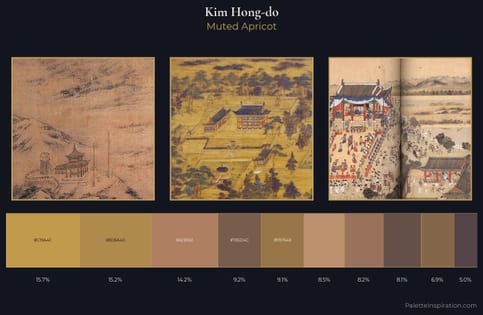 Kim Hong-do Palette 2 - Muted Apricot