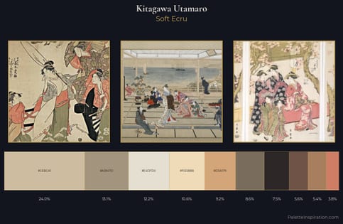 Kitagawa Utamaro Palette 4 - Soft Ecru