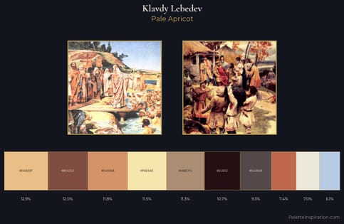 Klavdy Lebedev Palette 1 - Pale Apricot