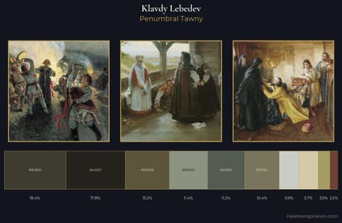 Klavdy Lebedev Palette 4 - Penumbral Tawny