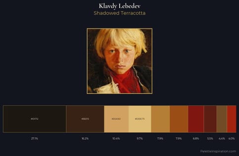 Klavdy Lebedev Palette 5 - Shadowed Terracotta