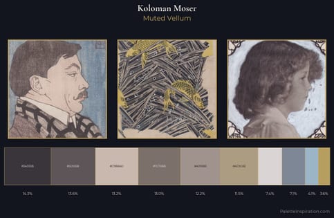 Koloman Moser Palette 5 - Muted Vellum