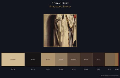 Konrad Witz Palette 5 - Shadowed Tawny