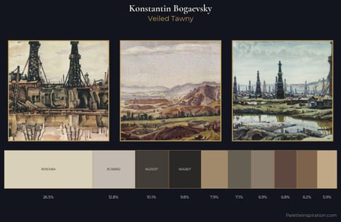 Konstantin Bogaevsky Palette 6 - Veiled Tawny