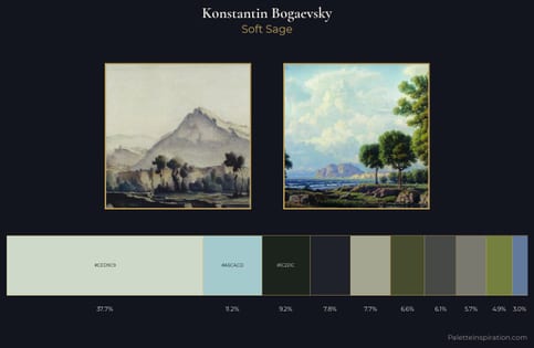 Konstantin Bogaevsky Palette 9 - Soft Sage