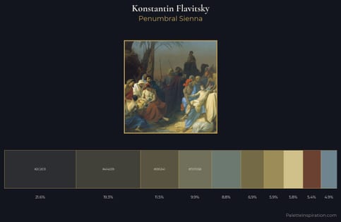Konstantin Flavitsky Palette 3 - Penumbral Sienna