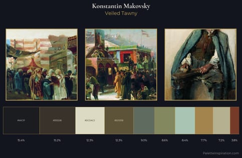 Konstantin Makovsky Palette 10 - Veiled Tawny