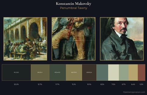 Konstantin Makovsky Palette 14 - Penumbral Tawny