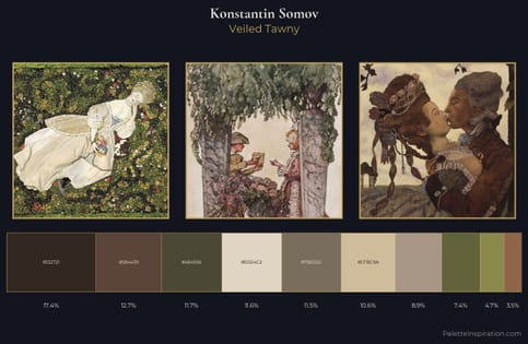 Konstantin Somov Palette 9 - Veiled Tawny