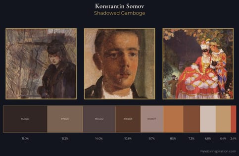 Konstantin Somov Palette 13 - Shadowed Gamboge