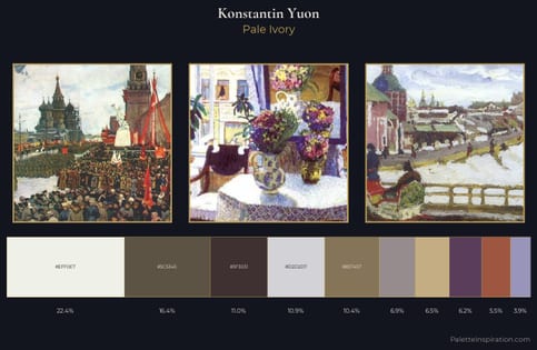 Konstantin Yuon Palette 5 - Pale Ivory