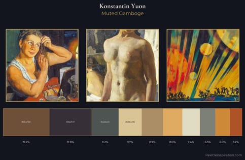 Konstantin Yuon Palette 6 - Muted Gamboge