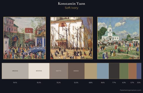 Konstantin Yuon Palette 7 - Soft Ivory