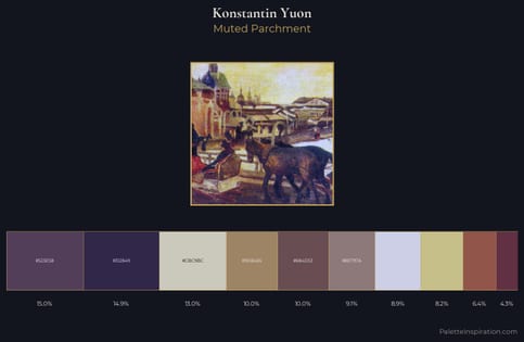 Konstantin Yuon Palette 9 - Muted Parchment