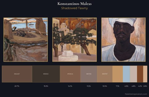Konstantinos Maleas Palette 6 - Shadowed Tawny