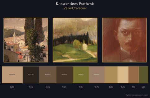 Konstantinos Parthenis Palette 4 - Veiled Caramel
