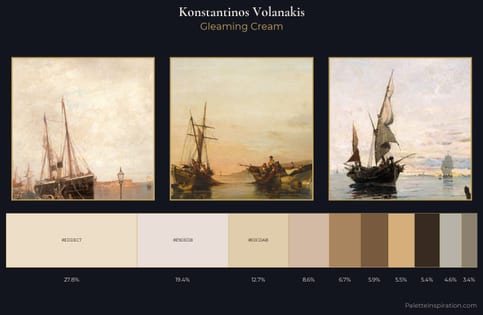 Konstantinos Volanakis Palette 1 - Gleaming Cream
