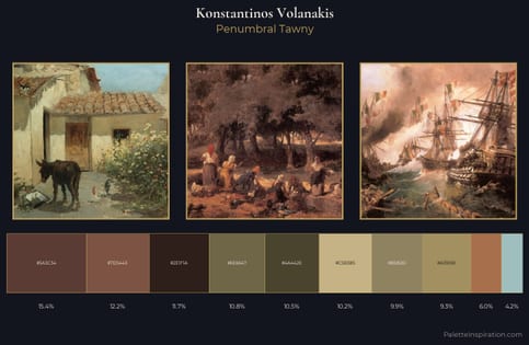 Konstantinos Volanakis Palette 7 - Penumbral Tawny