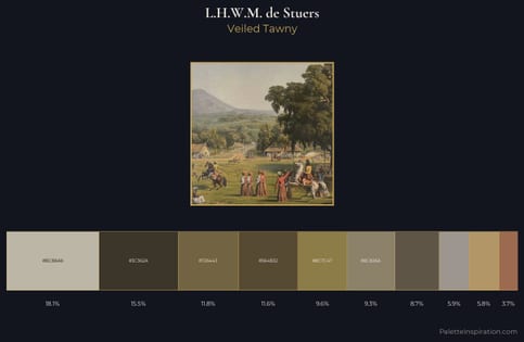 L.H.W.M. de Stuers Palette 3 - Veiled Tawny