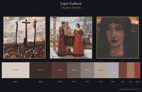 Lajos Gulacsy Palette 3 - Muted Tawny