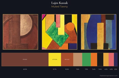 Lajos Kassak Palette 3 - Muted Tawny