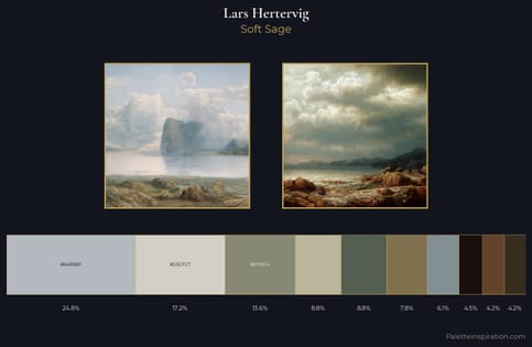 Lars Hertervig Palette 1 - Soft Sage