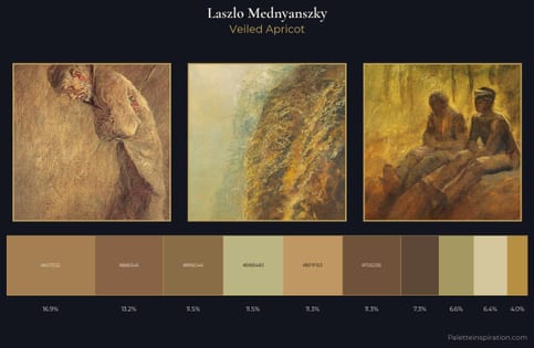 Laszlo Mednyanszky Palette 5 - Veiled Apricot