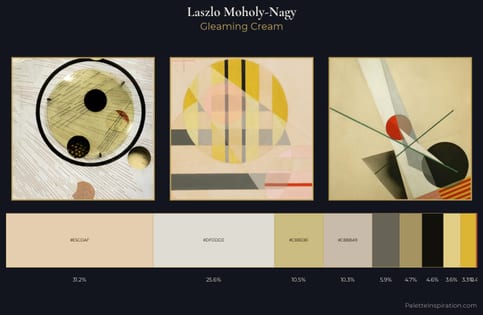 Laszlo Moholy-Nagy Palette 2 - Gleaming Cream