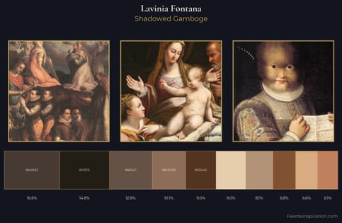 Lavinia Fontana Palette 1 - Shadowed Gamboge