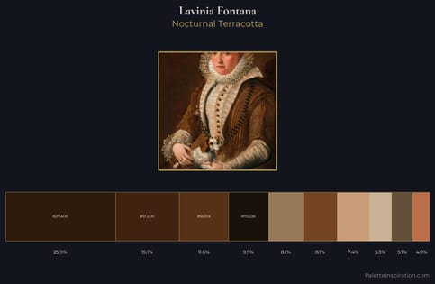 Lavinia Fontana Palette 6 - Nocturnal Terracotta