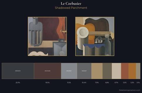 Le Corbusier Palette 5 - Shadowed Parchment