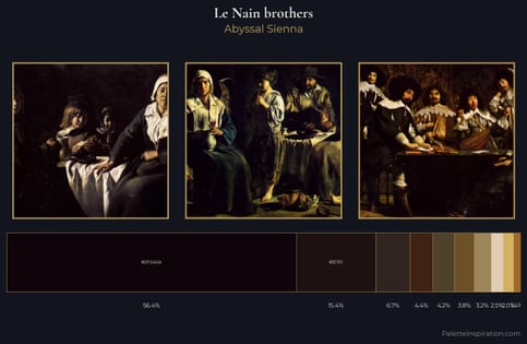 Le Nain brothers Palette 7 - Abyssal Sienna