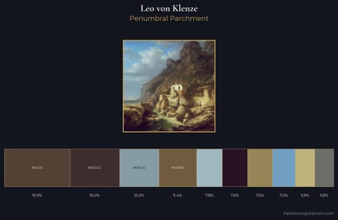 Leo von Klenze Palette 2 - Penumbral Parchment