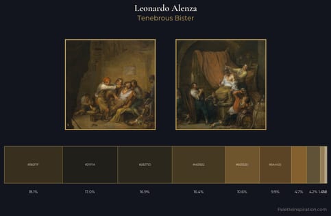 Leonardo Alenza Palette 2 - Tenebrous Bister