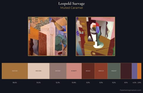 Leopold Survage Palette 3 - Muted Caramel