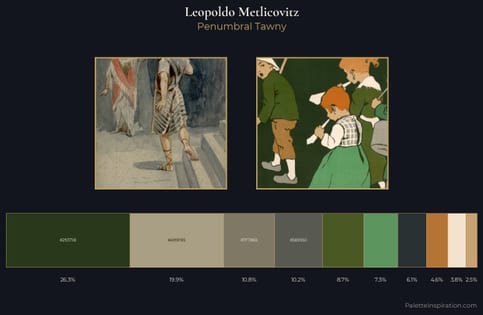 Leopoldo Metlicovitz Palette 4 - Penumbral Tawny