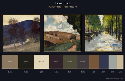 Lesser Ury Palette 4 - Penumbral Parchment