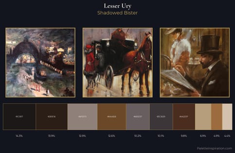 Lesser Ury Palette 5 - Shadowed Bister