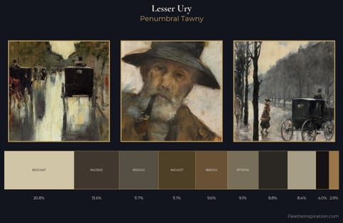 Lesser Ury Palette 6 - Penumbral Tawny
