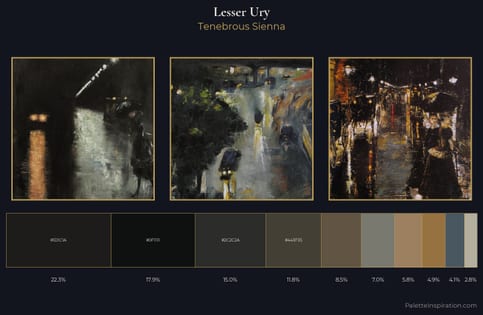 Lesser Ury Palette 7 - Tenebrous Sienna