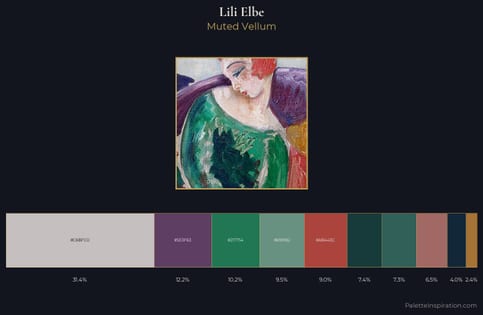 Lili Elbe Palette 6 - Muted Vellum