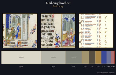 Limbourg brothers Palette 2 - Soft Ivory