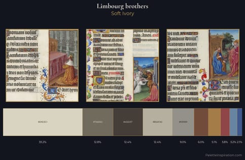 Limbourg brothers Palette 5 - Soft Ivory