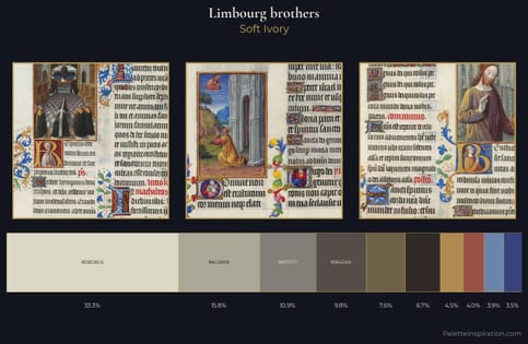 Limbourg brothers Palette 10 - Soft Ivory
