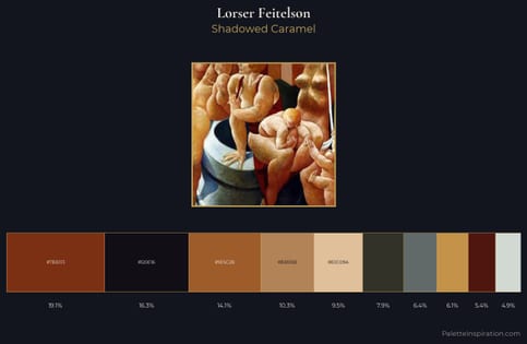 Lorser Feitelson Palette 1 - Shadowed Caramel