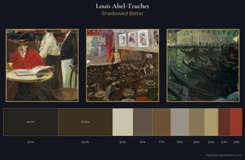Louis Abel-Truchet Palette 5 - Shadowed Bister